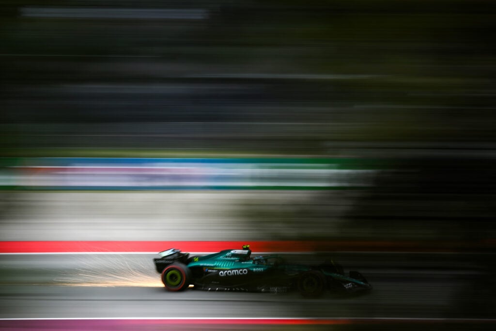 Aston Martin driver Fernando Alonso during qualifying for the 2025 Spanish Grand Prix