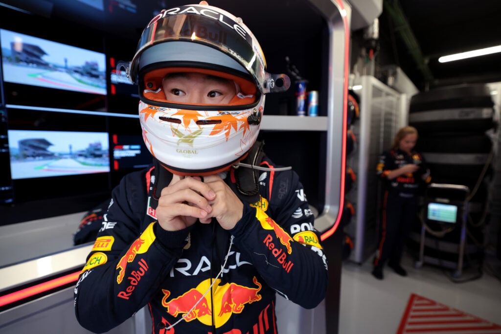 Yuki Tsunoda at the 2025 Spanish Grand Prix