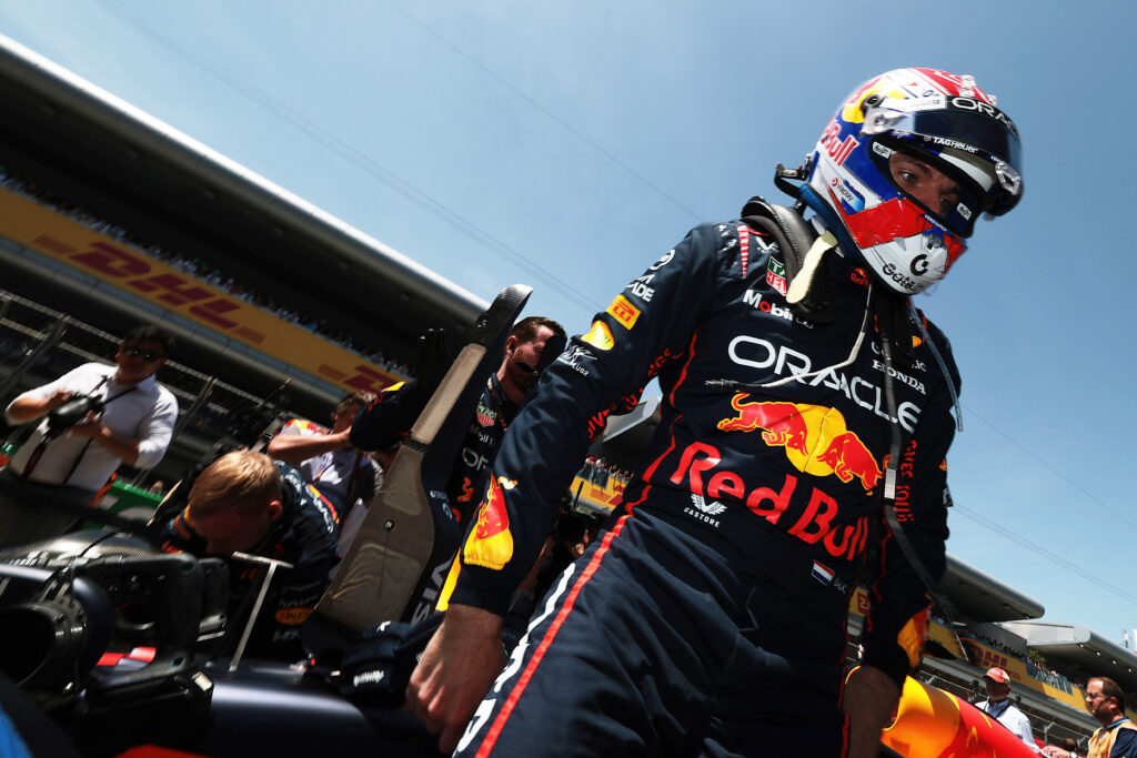 Red Bull driver Max Verstappen on the grid for the 2025 F1 Spanish Grand Prix