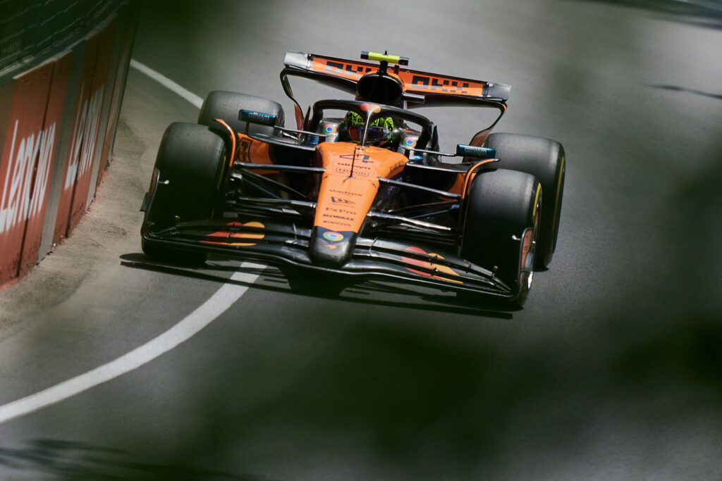 McLaren driver Lando Norris on track during FP3 for the 2025 F1 Canadian Grand Prix