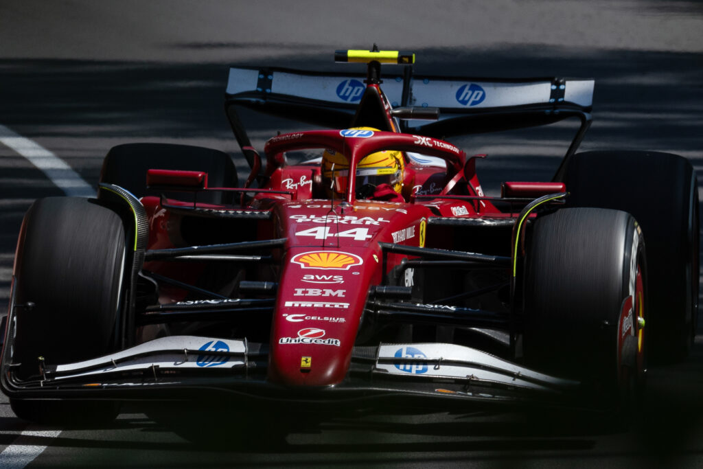 Ferrari driver Lewis Hamilton on track during the 2025 F1 Canadian Grand Prix