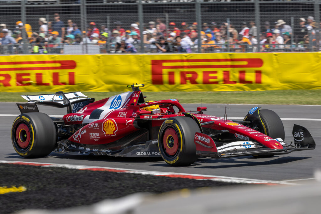 Lewis Hamilton during the 2025 Canadian Grand Prix.