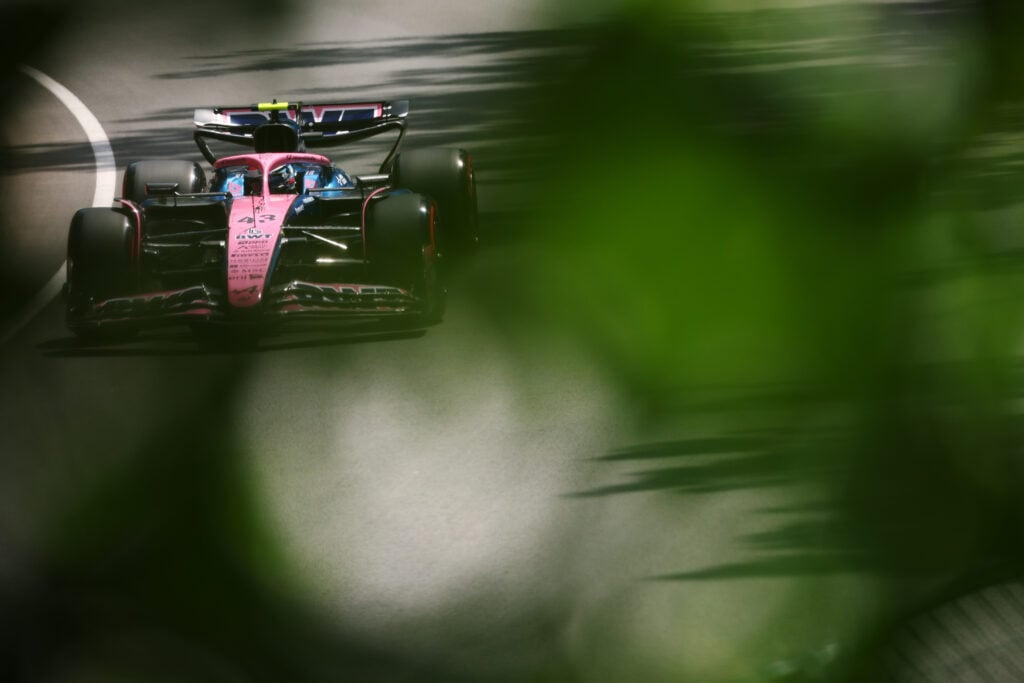 Alpine driver Franco Colapinto on track during FP1 for the 2025 F1 Canadian Grand Prix