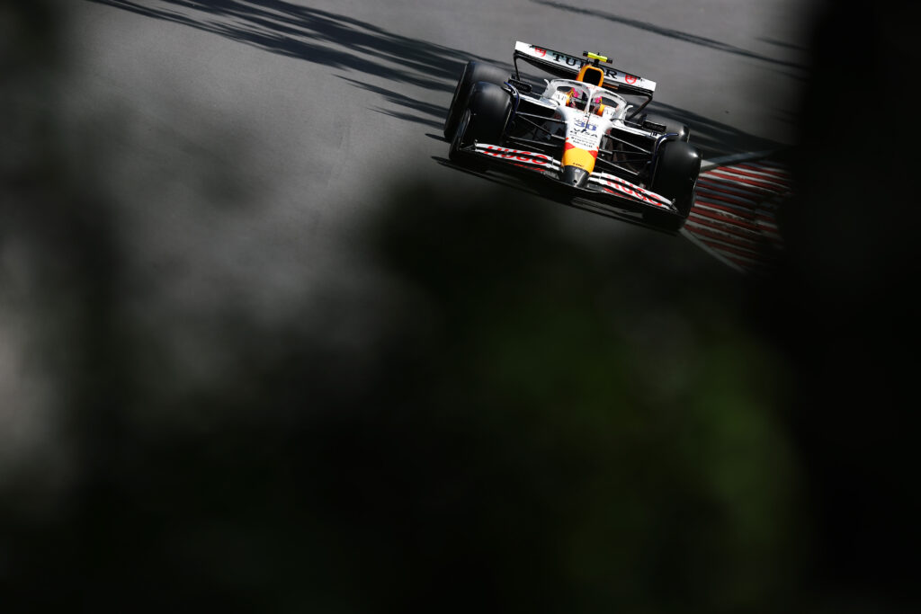 Racing Bulls driver Liam Lawson on track during FP3 for the 2025 F1 Canadian Grand Prix