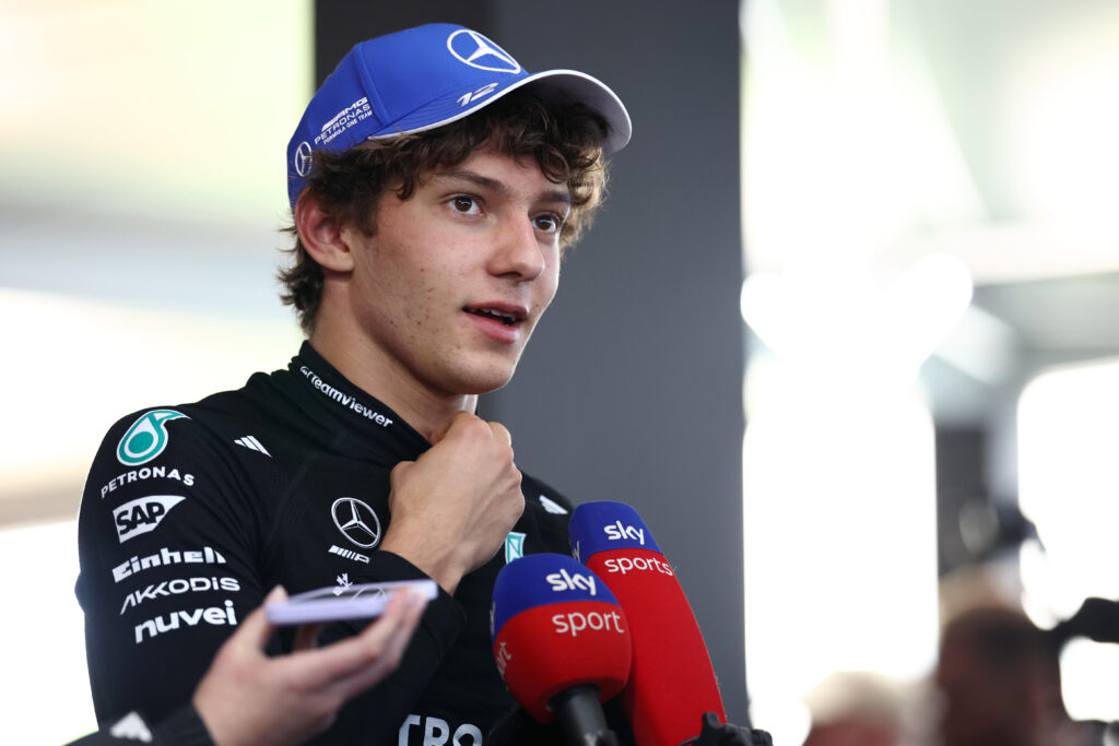 Mercedes driver Andrea Kimi Antonelli at the 2025 Canadian Grand Prix