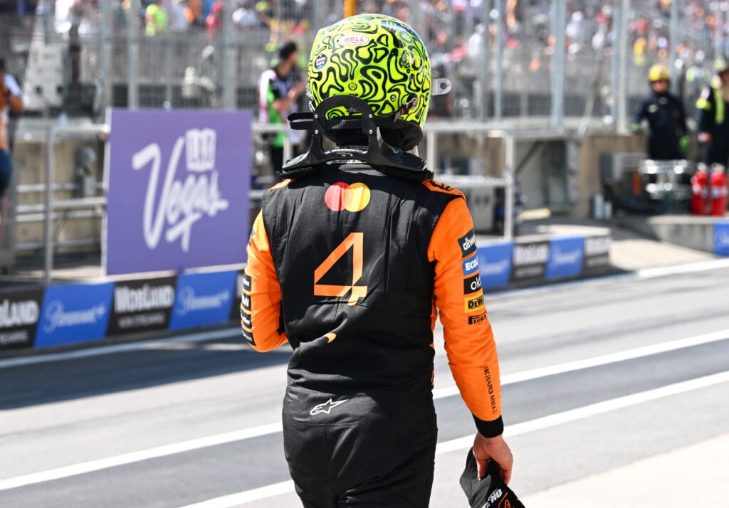 Lando Norris in the aftermath of the 2025 Canadian Grand Prix.