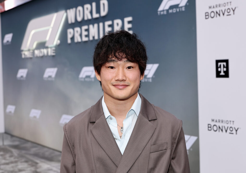 Yuki Tsunoda of Red Bull at the F1 movie premiere