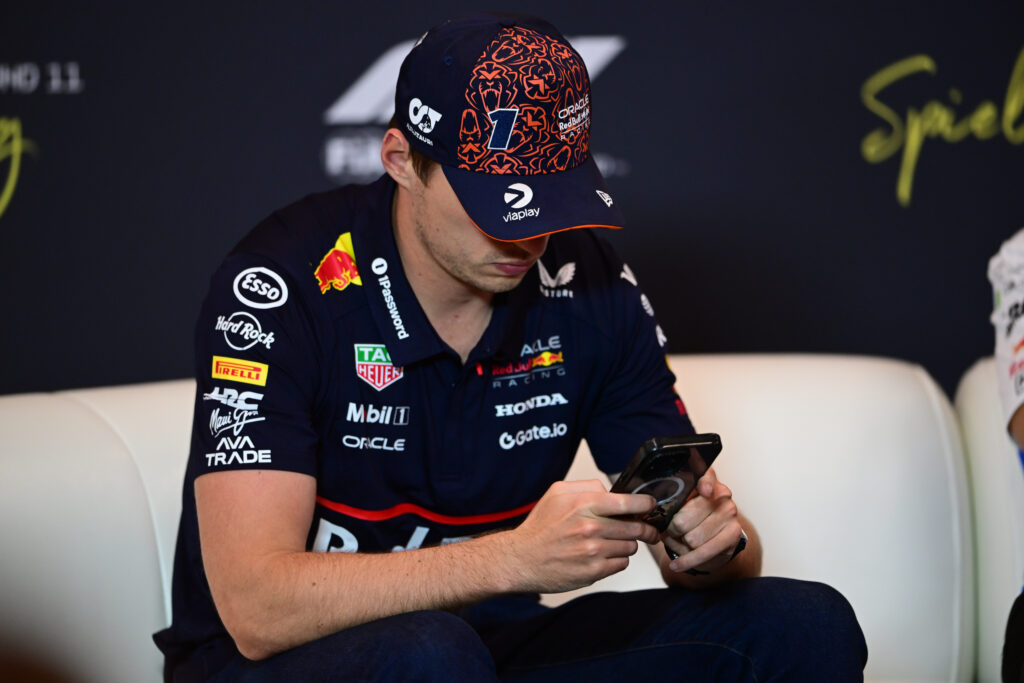 Max Verstappen of Red Bull during media day at the 2025 Austrian Grand Prix