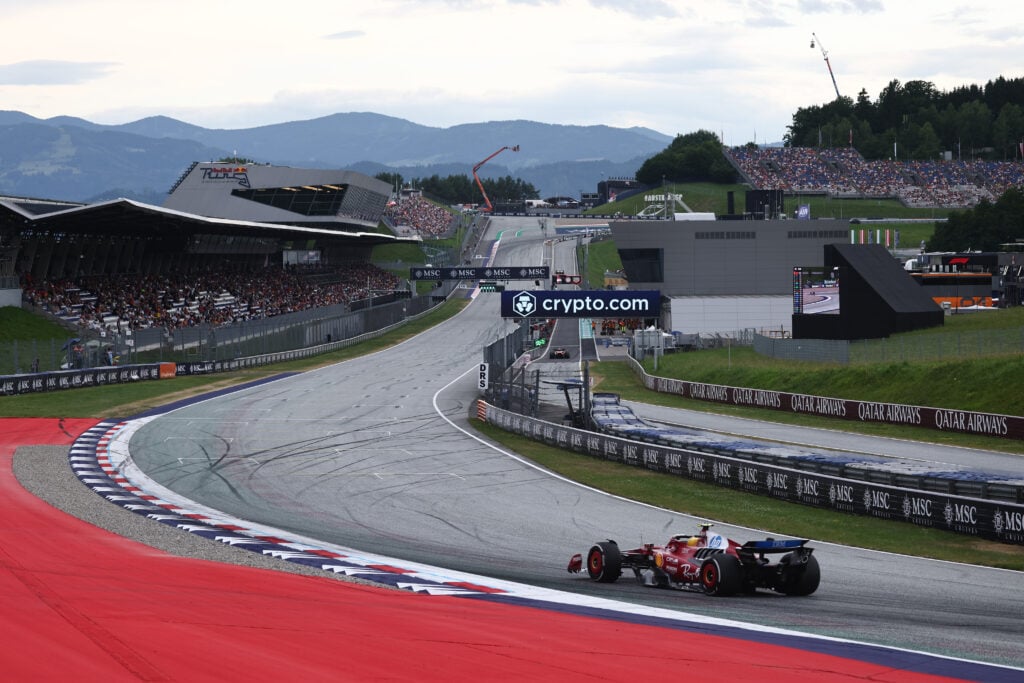 Ferrari driver Lewis Hamilton on track during practice for the 2025 F1 Austrian Grand Prix