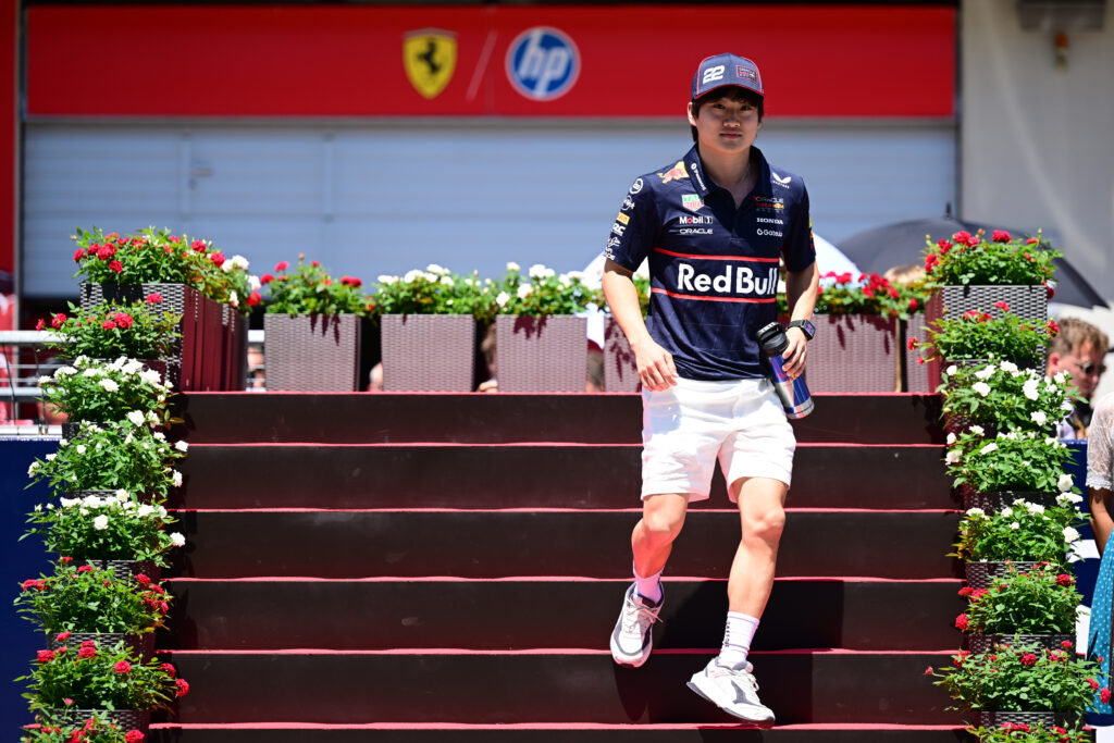 Red Bull Racing driver Yuki Tsunoda at the 2025 F1 Austrian Grand Prix