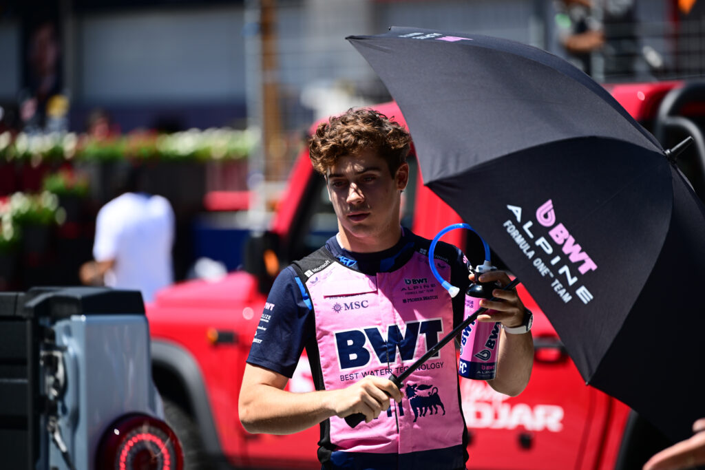 Alpine driver Franco Colapinto at the 2025 F1 Austrian Grand Prix