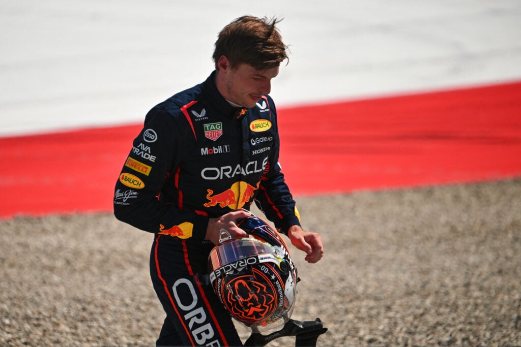 Red Bull Racing driver Max Verstappen walks away from the 2025 F1 Austrian Grand Prix