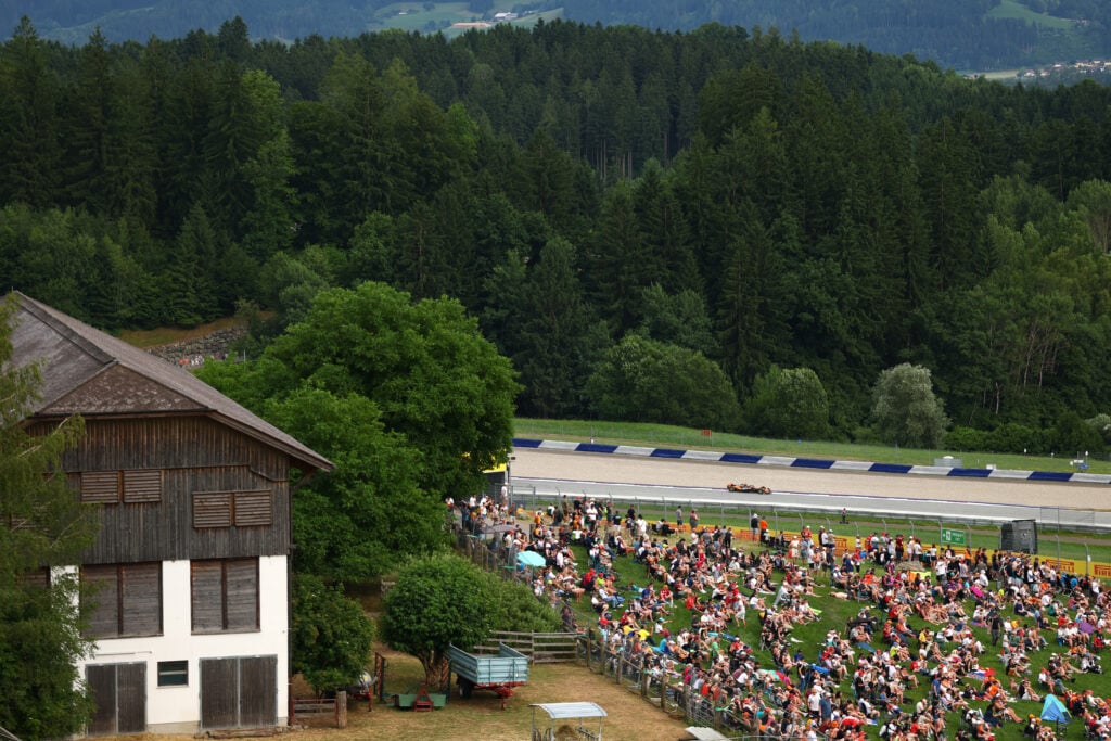 McLaren driver Lando Norris on track during FP2 for the 2025 F1 Austrian Grand Prix