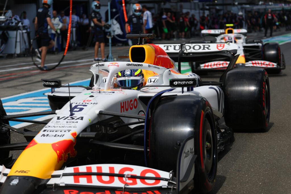 Isack Hadjar during the Austrian Grand Prix