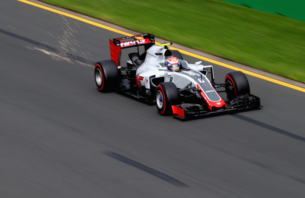 Romain Grosjean during Haas first F1 race at the 2016 Australian Grand Prix