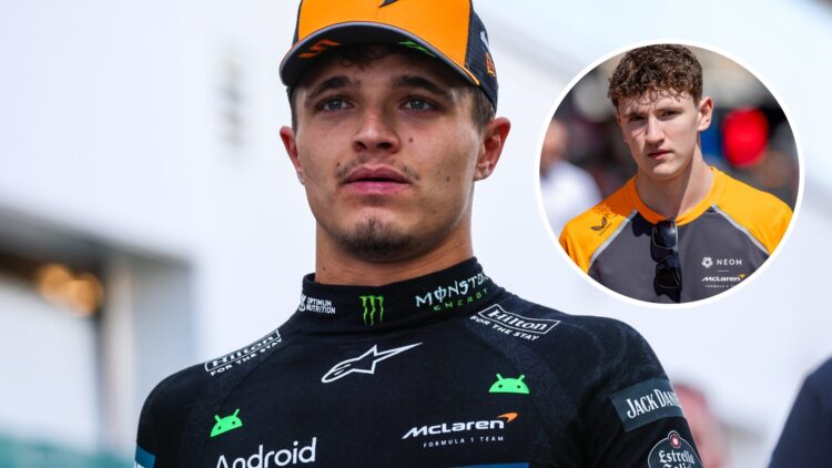 Lando Norris of McLaren at the 2025 Canadian Grand Prix and Alex Dunne