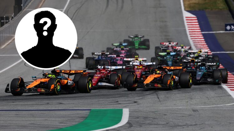 McLaren driver Lando Norris leads the start of the 2025 Formula 1 Austrian Grand Prix