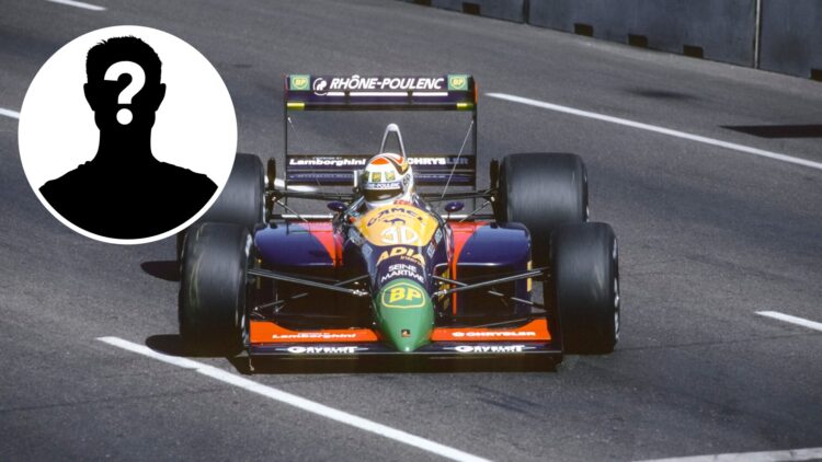 French driver Philippe Alliot driving for Lola at the 1989 United States Grand Prix