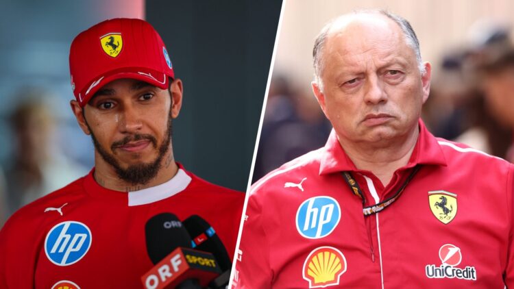 Lewis Hamilton's post race comments in Spain appeared to anger Frederic Vasseur.