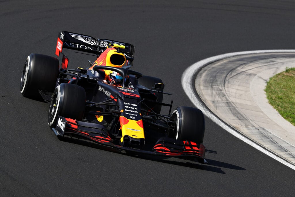 Pierre Gasly driving for Red Bull during Hungarian Grand Prix 2019.
