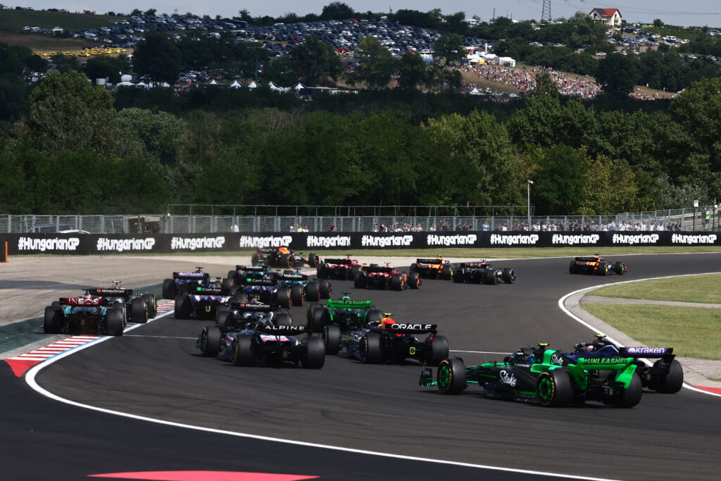 Start of the Hungarian Grand Prix 2024.