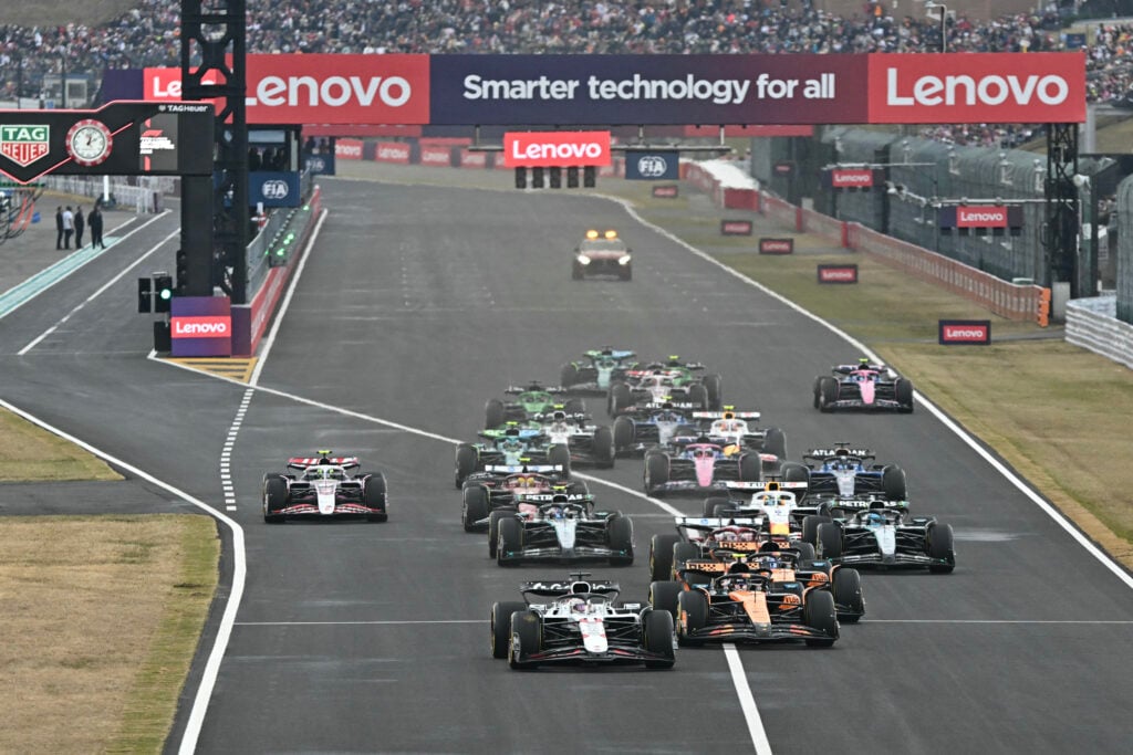 The start of the 2025 Formula 1 Japanese Grand Prix