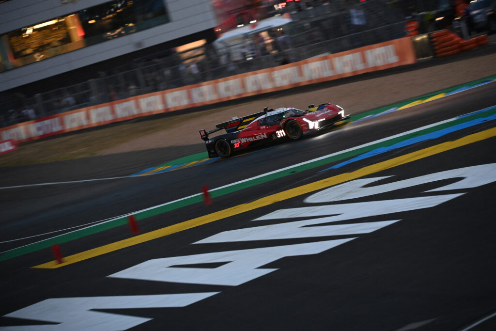 Cadillac driver Felipe Drugovich on track during the 2025 Le Mans 24 Hours