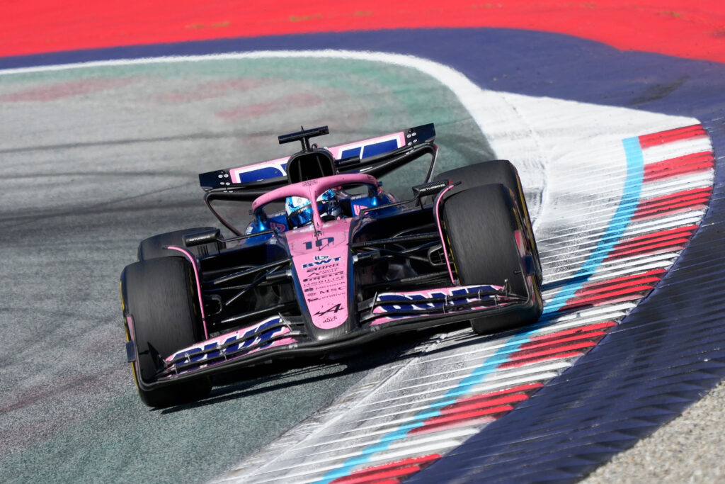 Alpine driver Pierre Gasly at the 2025 Austrian Grand Prix