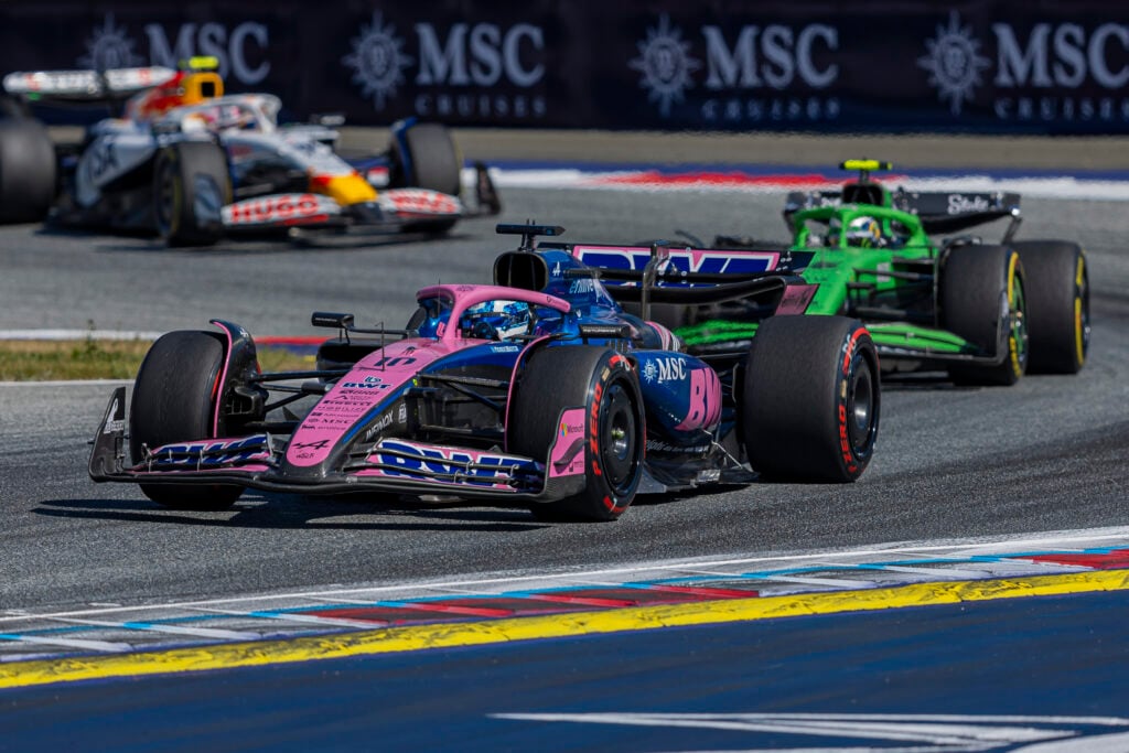 Pierre Gasly during the 2025 Austrian GP.