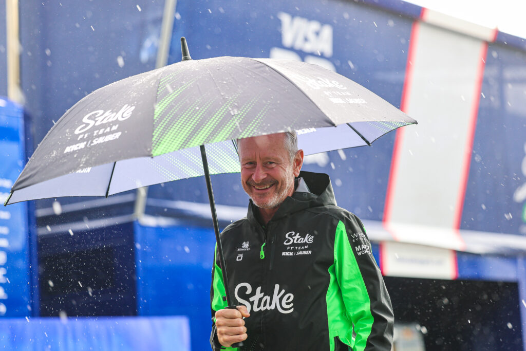 Jonathan Wheatley of Sauber walks in the F1 paddock