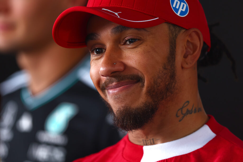 Lewis Hamilton of Ferrari after qualifying at the 2025 Austrian Grand Prix
