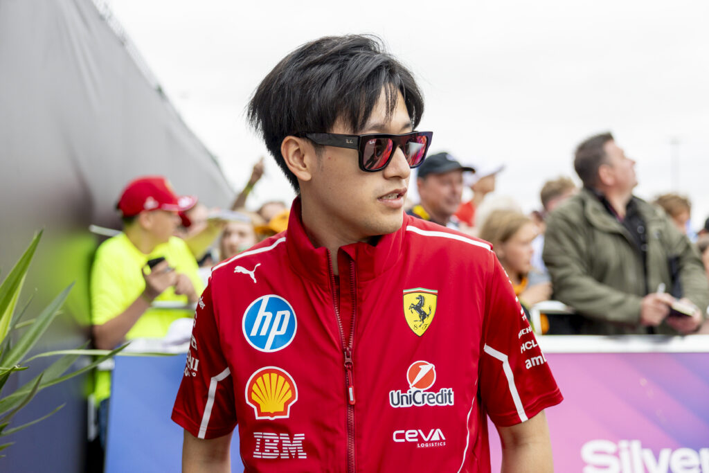 Ferrari reserve driver Zhou Guanyu at the 2025 Formula 1 British Grand Prix