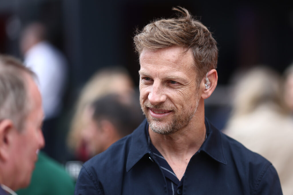 Former Formula 1 world champion Jenson Button at the 2025 Formula 1 British Grand Prix