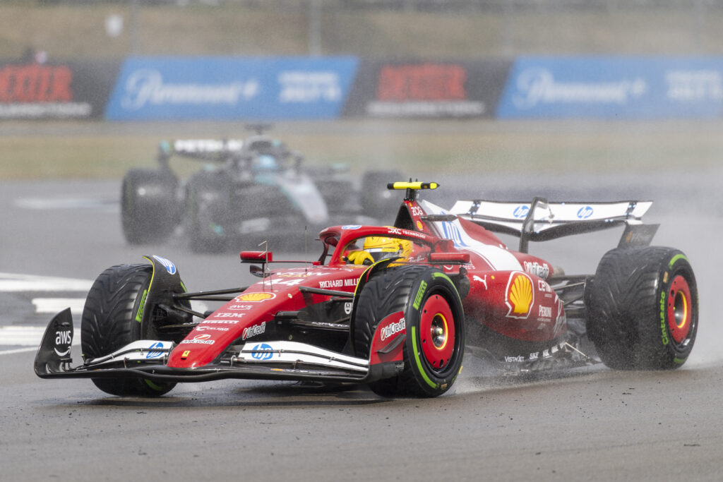 Lewis Hamilton of Ferrari during the 2025 British Grand Prix