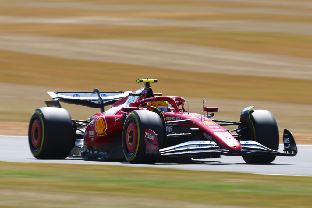 Lewis Hamilton during the 2025 British GP.