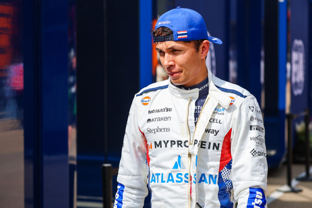 Williams driver Alex Albon before qualifying at the 2025 British Grand Prix