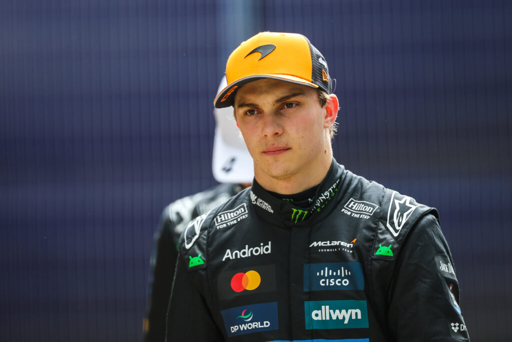 Oscar Piastri in Parc Ferme after qualifying at the 2025 British Grand Prix