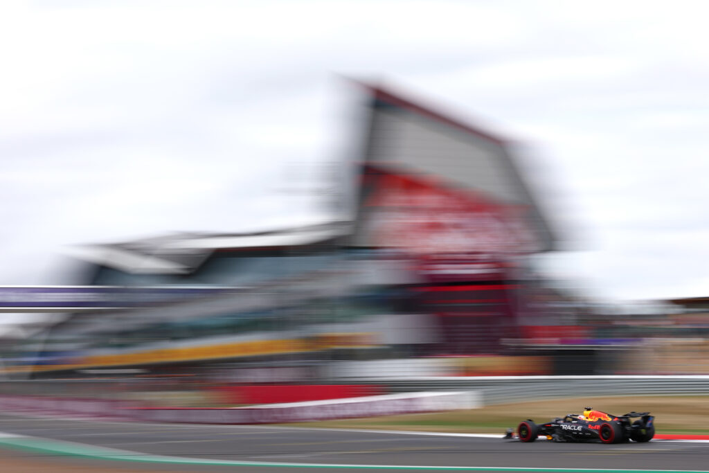Red Bull driver Max Verstappen on track during qualifying for the 2025 F1 British Grand Prix