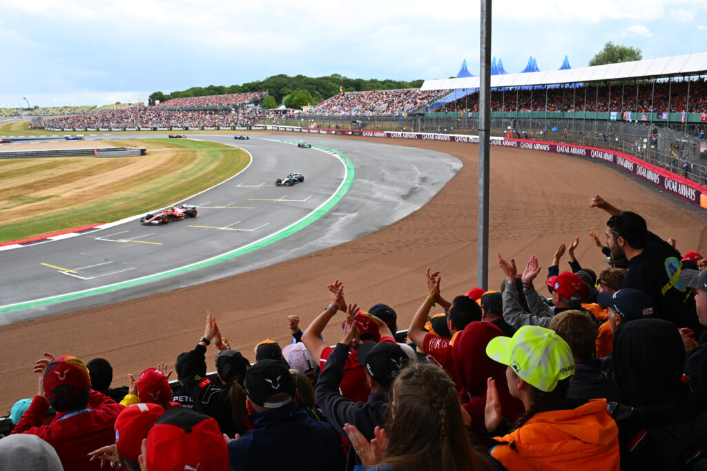 Ferrari driver Lewis Hamilton on track during the 2025 F1 British Grand Prix at Silverstone