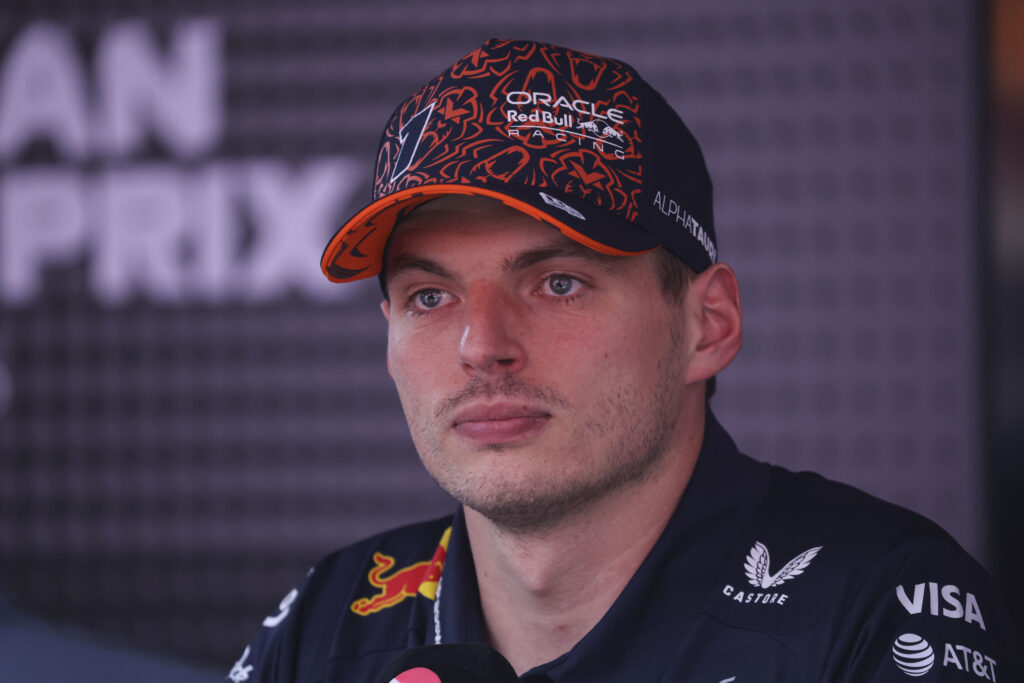 Red Bull Racing driver Max Verstappen at the 2025 Belgian Grand Prix