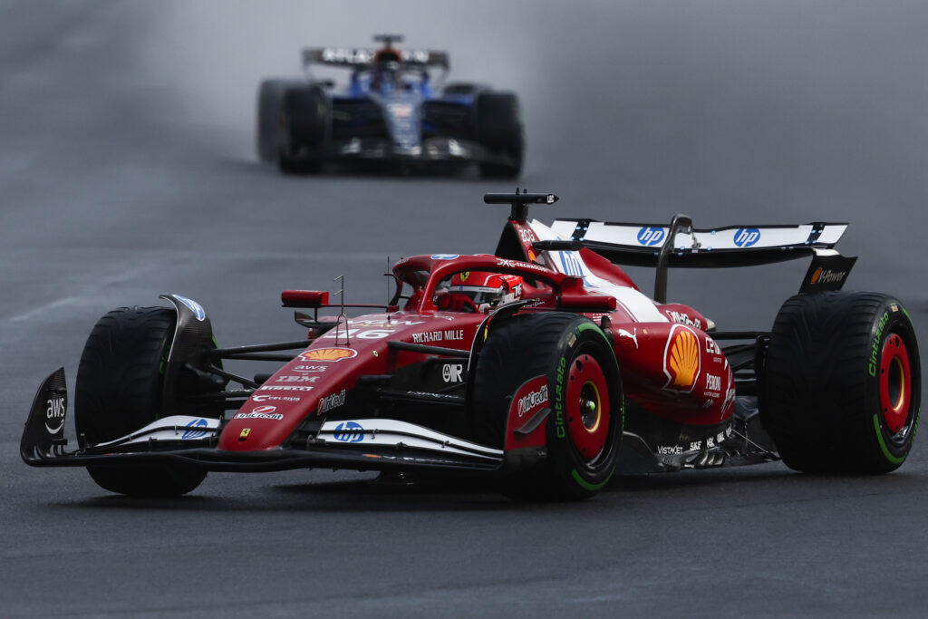 Ferrari driver Charles Leclerc at the 2025 Formula 1 Belgian Grand Prix