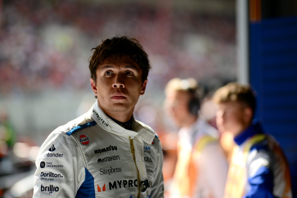 Williams driver Alex Albon at the Belgian Grand Prix