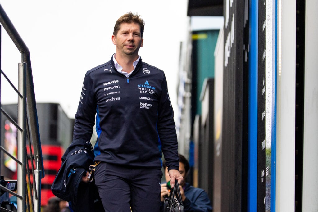 James Vowles enters the Williams F1 hospitality