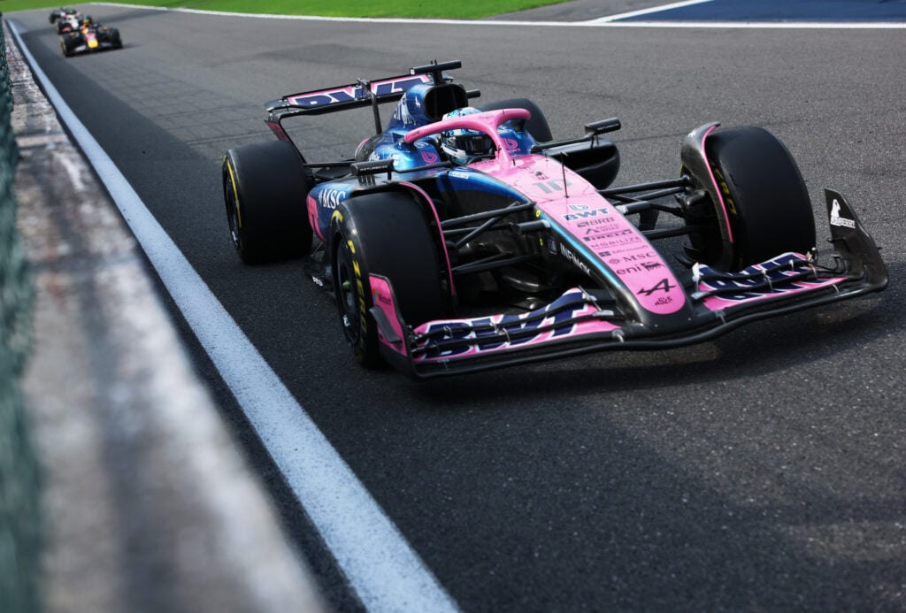 Franco Colapinto at the 2025 Belgian Grand Prix.