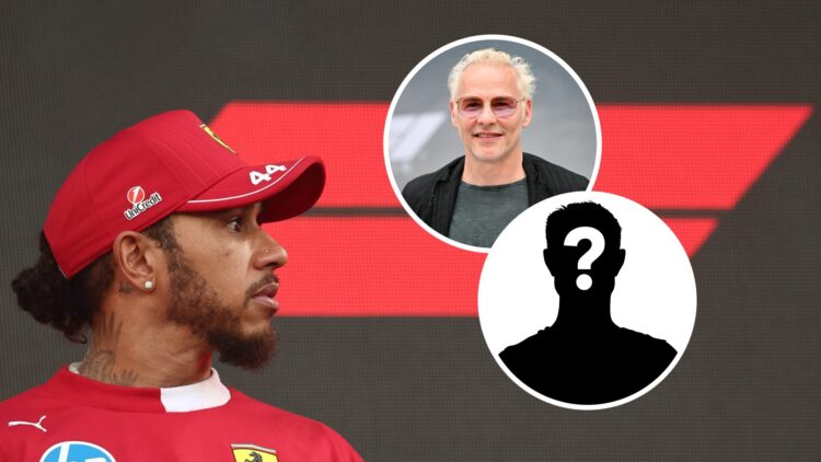 Ferrari driver Lewis Hamilton (left) at the Saudi Arabian Grand Prix, inset, Jacques Villeneuve