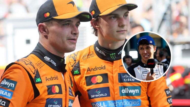 Alex Albon predicts if McLaren will see 'fireworks' in their intra-team title battle.