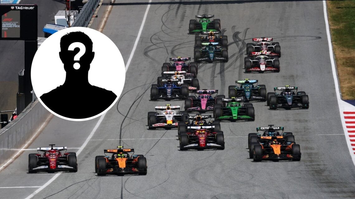 McLaren driver Lando Norris leading the start of the 2025 Formula 1 Austrian Grand Prix