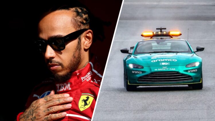 Lewis Hamilton named biggest whinger behind Safety Car.
