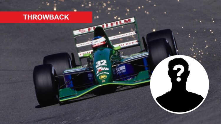 Michael Schumacher drives the Jordan 191 at the 1991 Belgian Grand Prix