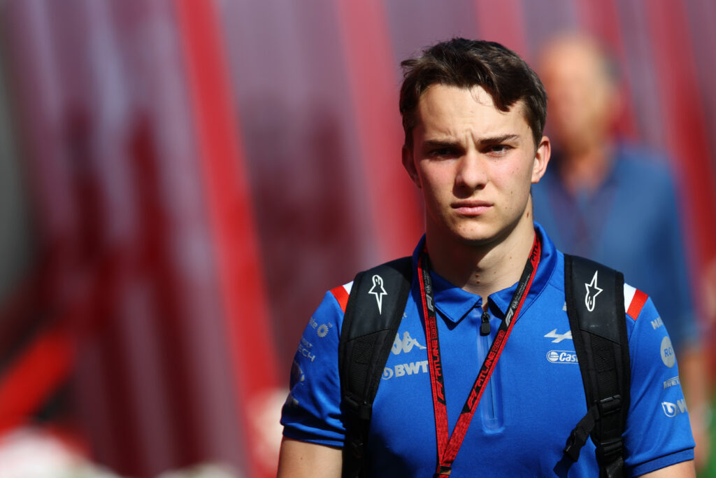Alpine reserve driver Oscar Piastri during the 2022 Formula 1 season